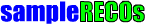 Sample RECOs